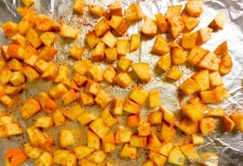 Step for Recipe - Roasted Acorn Squash, Microgreens and Quinoa Salad
